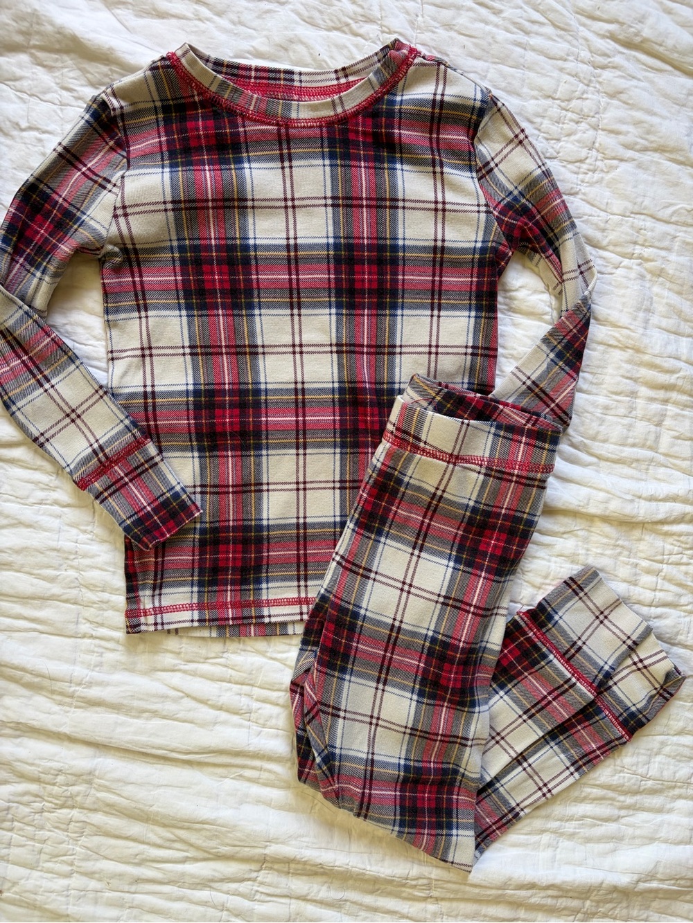 Holiday Plaid Pajama Set, 5-6 years